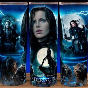 Underworld Rise of the Lycans Vampire Movie with Selene Cup Mug Tumbler 20oz